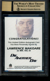 2017 James Bond Full-Bleed Autograph Lawrence Makoare Mr. Kil Auto BGS 9.5